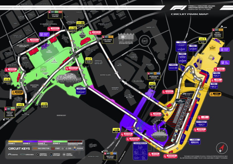 Plano F1 Singapure