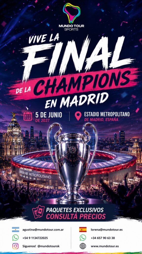 Entradas Final Champions League 2027 Madrid