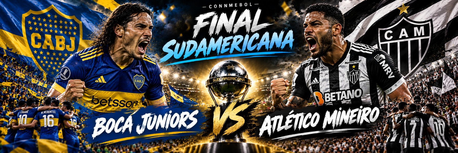 Banner final Copa Sudamericana 2026 Boca Juniors vs Atlético Mineiro